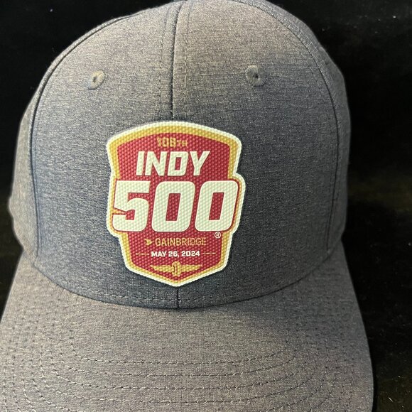2024 Indy 500 Textured Logo Adjustable Hat NWT OS''' - Picture 1 of 4